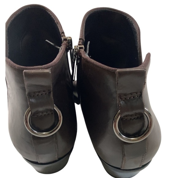 Franco Sarto A-Sloan brown leather ankle boot, 7, casual, bohemian, hippie - Picture 5 of 9